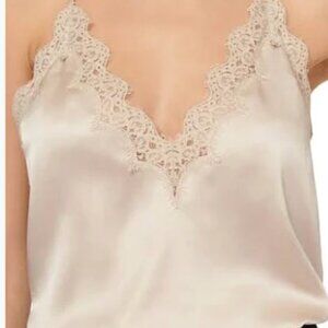 Cami NYC Lace Trim Cream Camisole
